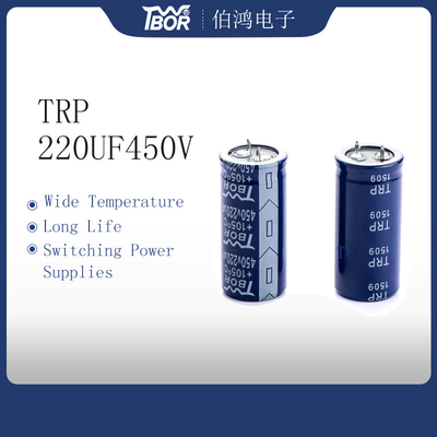 Capacitor eletrolítico de alta tensão de 220UF 450V 3000 horas de longa vida