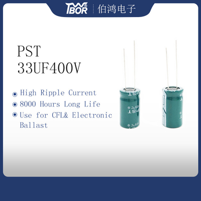 Tipo radial de alumínio capacitor da ligação do capacitor 33UF400V do inversor de 16x25mm
