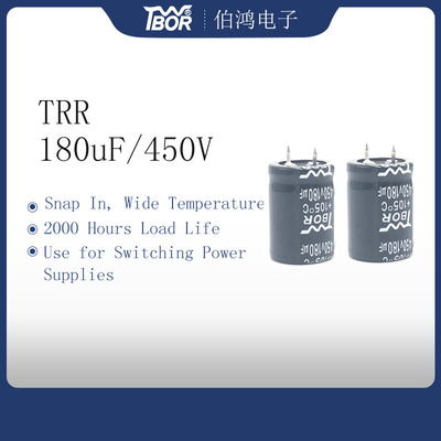 Pressão de 6800UF 100V 25x30mm em fontes de alimentação de comutação de UPS do capacitor