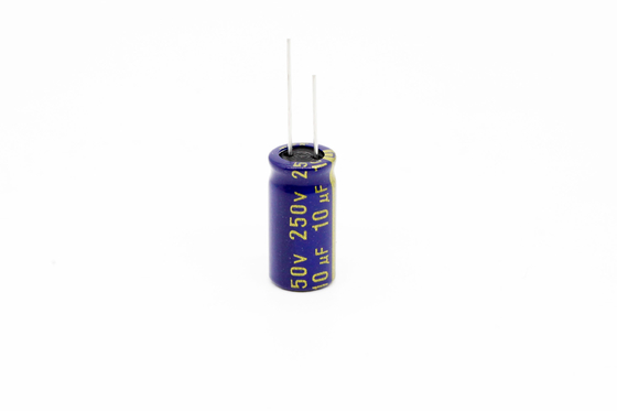 Baixo capacitor eletrolítico de alumínio 10uf250v 8x16mm do ESR