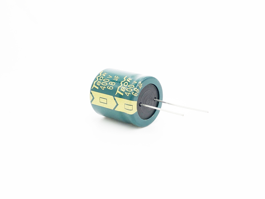 68UF400V tipo radial capacitor da luz do diodo emissor de luz