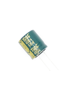 68UF400V tipo radial capacitor da luz do diodo emissor de luz