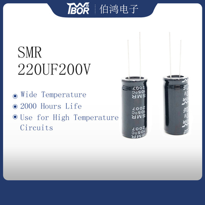 220uF200V ISO diminuto de alumínio 14001 do capacitor 18X35mm