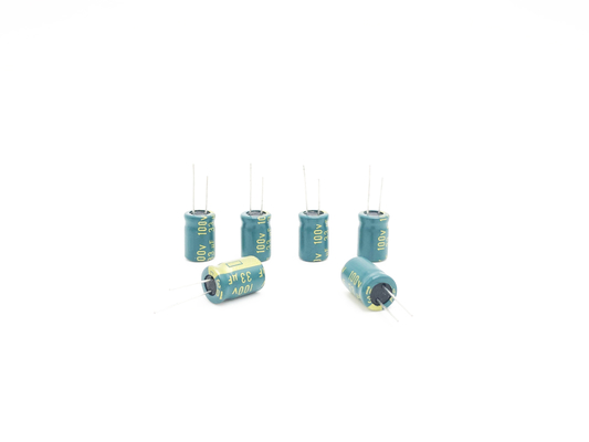 Capacitor eletrolítico de alumínio de alta frequência 10X20mm de 100uF 80V 5000 horas