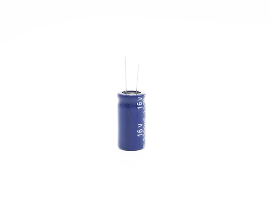 Baixo capacitor eletrolítico de alumínio de alta frequência 2200UF16V 13X25mm do ESR