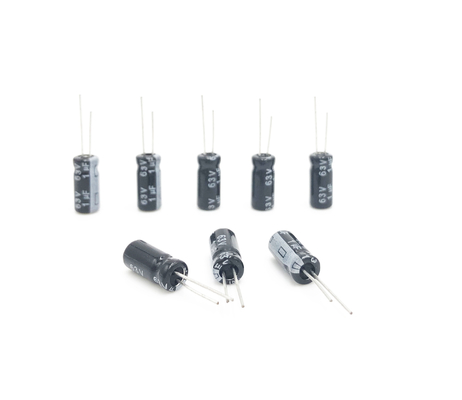 Capacitor radial diminuto da ligação do capacitor 1UF63V da temperatura larga
