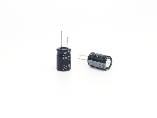 47UF63V grande capacidade eletrolítica de alumínio diminuta dos capacitores 8x12mm