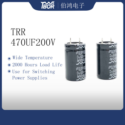 A pressão da TW BOR 22X40MM no capacitor 470UF200V escondeu o capacitor leve