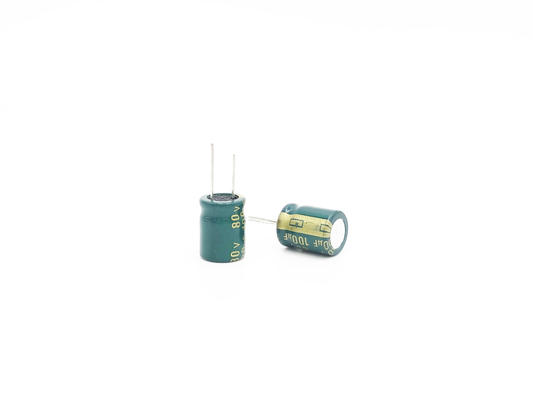 5000 de 100UF80V do diodo emissor de luz horas de capacitor 10X20MM ISO14001 da luz