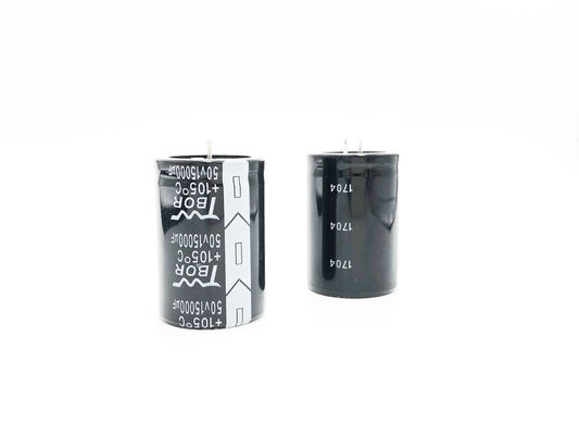 Capacitor eletrolítico 35X50MM de alta tensão preto 15000UF 50V