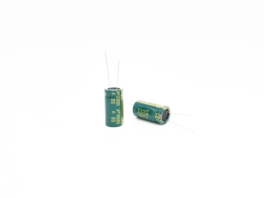 capacitor 1000 F de alta frequência da luz do diodo emissor de luz de 13X25mm capacitor de 50 volts