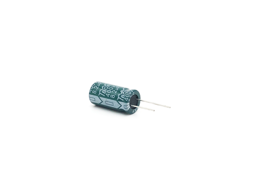 Capacitor eletrolítico radial verde 8.2UF400V 10X20mm TW BOR