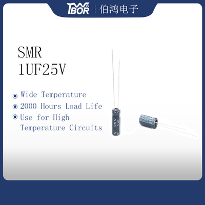 Circuitos de alta temperatura do capacitor diminuto de 1UF25V 5X11MM