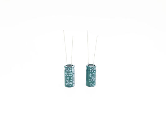 Capacitor eletrolítico atual 13X20mm da ondinha alta de 8.2UF 400V