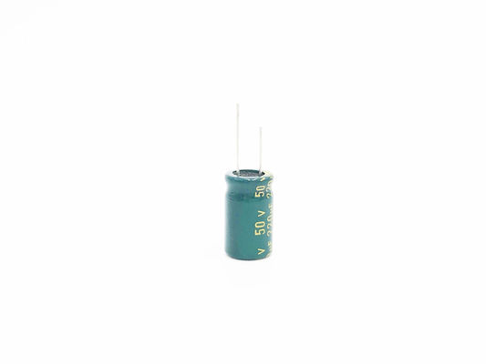 Capacitor eletrolítico de alumínio de alta frequência do RAP 220UF 50V para a luz do diodo emissor de luz
