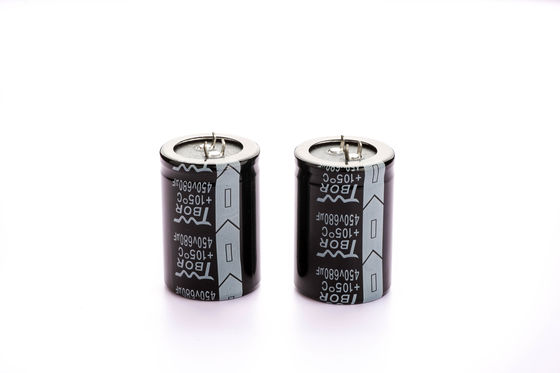 Pressão larga da temperatura nos capacitores eletrolíticos 680uf 450v 35x60mm