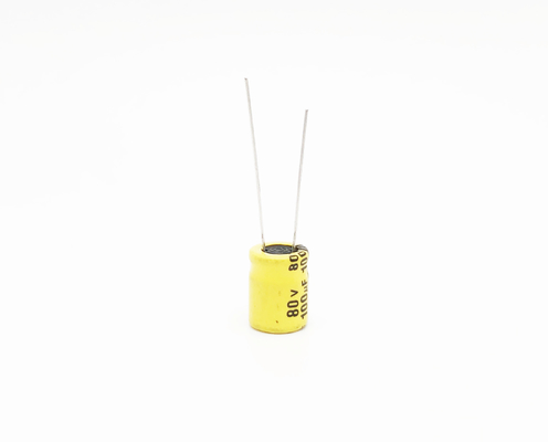Capacitor eletrolítico 100UF80V 10x13mm da luz do diodo emissor de luz da ligação radial