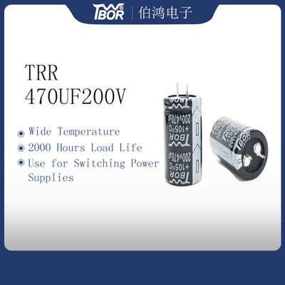 Pressão de 25X30MM no capacitor de comutação da fonte de alimentação do capacitor 470UF200V
