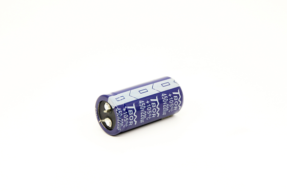 pressão 220uF450V nos capacitores eletrolíticos de alumínio