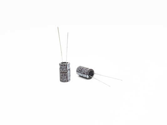 2.2UF400V capacitores atuais da ondinha alta de alta tensão do capacitor eletrolítico 8X12mm