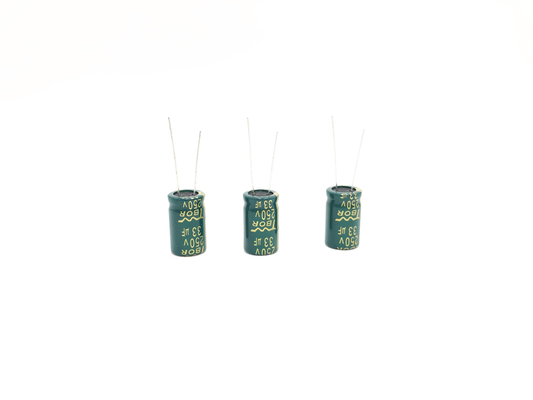 Capacitor eletrolítico de alta tensão 10X20MM do RAP 33UF250V 5000 horas