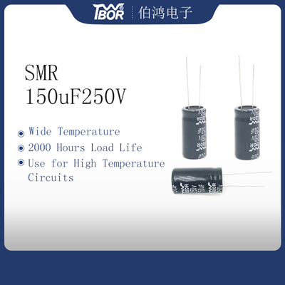 Do capacitor de alta temperatura dos circuitos de 150UF250V 18x25mm poder fotovoltaico
