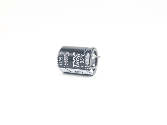 Capacitor 6800UF100V do inversor do ISO 9001 22x35mm UPS